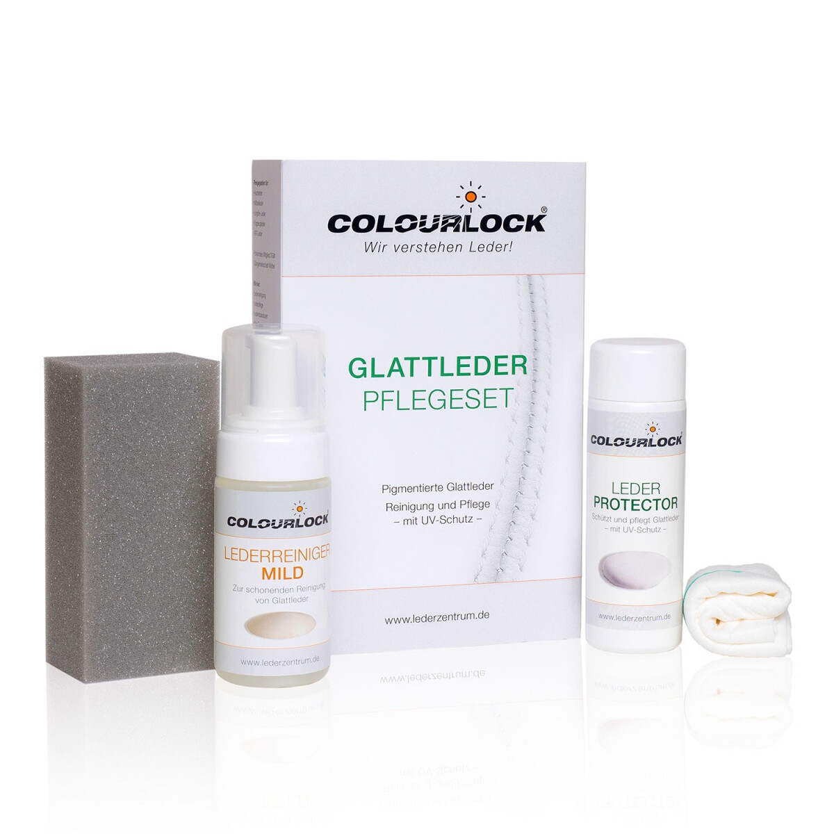 COLOURLOCK Glattleder Pflegeset mild mit Leder Protector